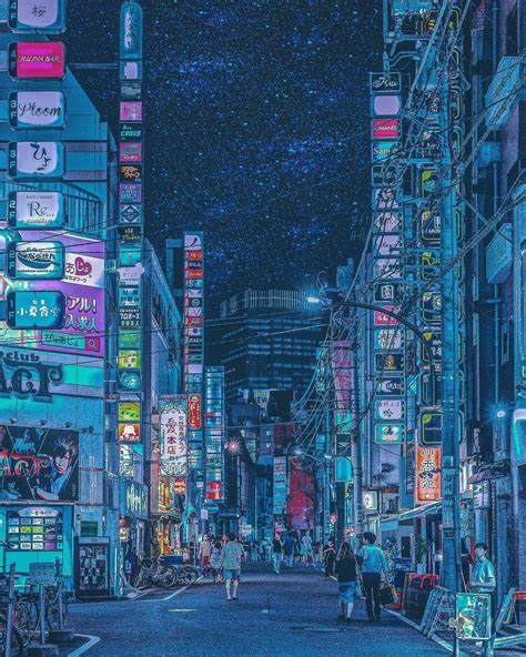 Tokyo Night Anime Wallpapers - Wallpaper Cave