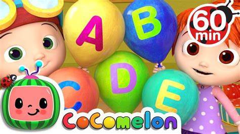 ABC Song with Balloons + More Nursery Rhymes \u0026 Kids Songs - CoComelon | hyphen อ่านว่า ...