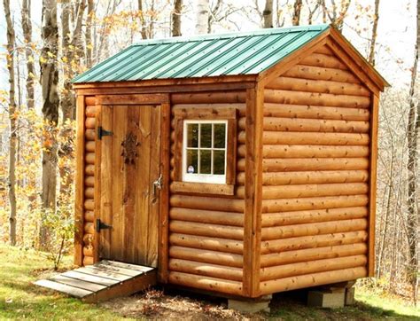 Shed Kits - 6' x 8' Nantucket log cabin siding - Traditional - Shed ...