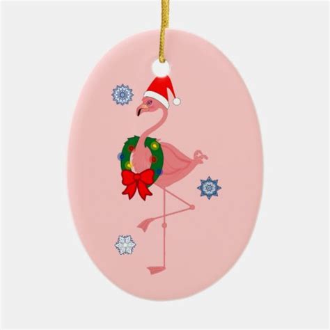 Pink Flamingo Christmas Ornaments - Pink Flamingo Christmas Tree Ornaments