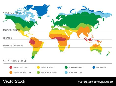 World Climate Zones Map For Kids