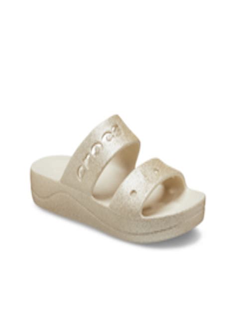 Buy Crocs Women Embellished Two Strap Slip On Flip Flops - Flip Flops ...