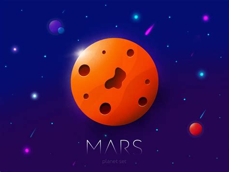 Mars — Planet Set by Nikolay K. on Dribbble