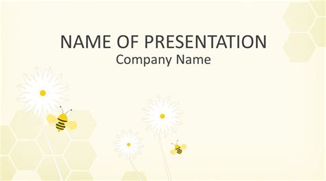 Bee PowerPoint Template - Templateswise.com