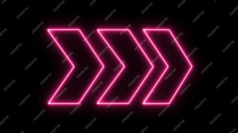 Premium Photo | Realistic isolated neon sign of arrow logo decoration ...