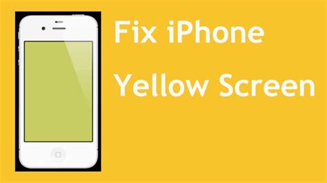 [Troubleshooting] How to Fix iPhone Yellow Screen