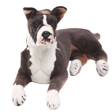 Dorimytrader pop realistic animal Boxer dog plush Toy big stuffed ...