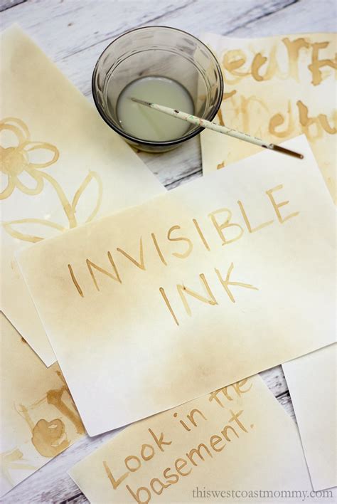 How to Send Secret Messages with Invisible Ink | This West Coast Mommy