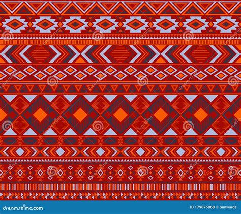 American Indian Pattern Tribal Ethnic Motifs Geometric Vector ...