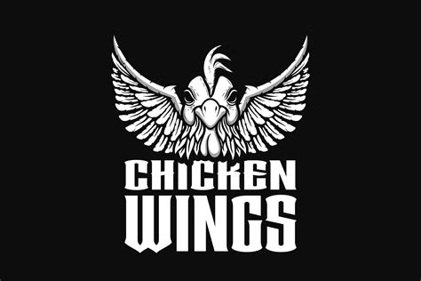 Chicken Wings Restaurant Logo Graphic by Barra Zain · Creative Fabrica