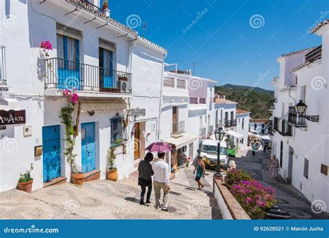 Historic Streets of Famous Frigiliana Village Near Nerja, Spain ...