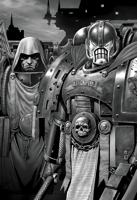 Horus Heresy Dark Angles - Art by Karl Richardson - 40K Gallery