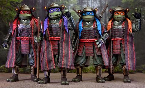 NECA Teenage Mutant Ninja Turtles Turtles in Time Samurai Turtles 7 Action Figure 4-Pack - ToyWiz