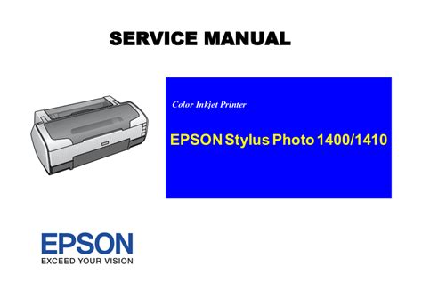 Epson 1400, 1410 Service manual