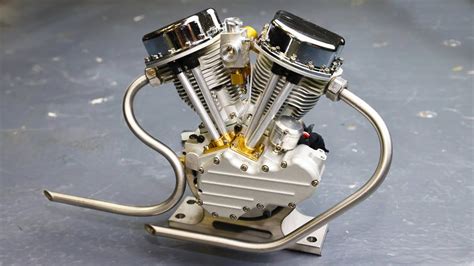 Mini Harley Davidson Panhead Engine (Sounds Like the Real Thing) | Harley davidson panhead ...