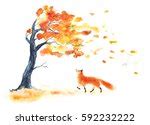 Fox Watercolor Painting Free Stock Photo - Public Domain Pictures