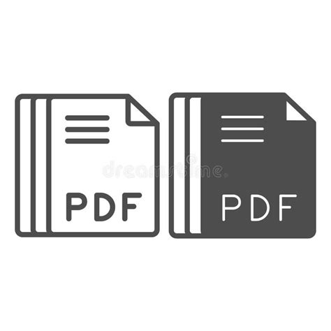 PDF File Icon on White Background Stock Illustration - Illustration of white, background: 153549409