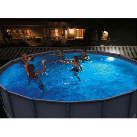 Intex Above Ground Underwater LED Magnetic Swimming Pool Wall Light (4 Pack) | eBay