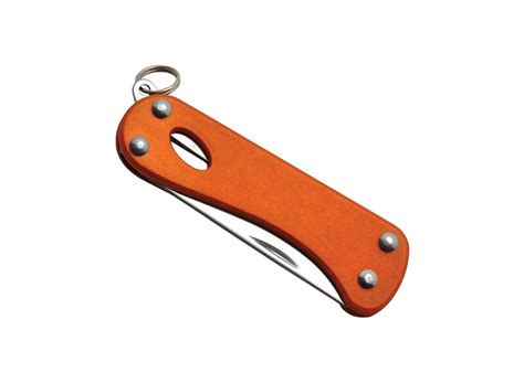 Multifunction keychain knife 'Mini Barrow', 5 functions, orange ...