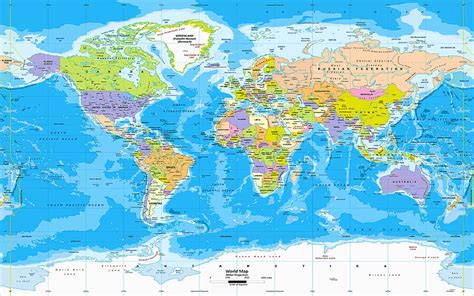 World Map, Political Map, 4к, Countries Of The World,, 43% OFF