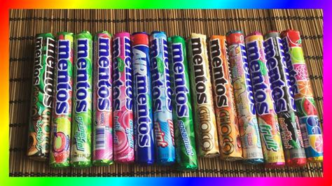 Top 10 Mentos Flavors (Bubble Gum, Chocolate & more) - YouTube