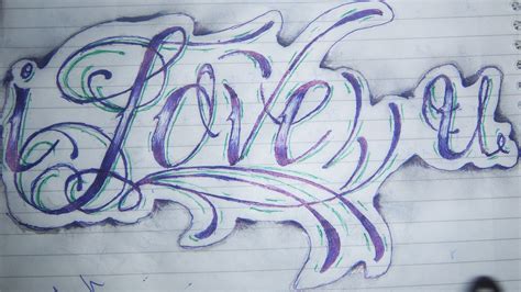 I Love You Graffiti Drawings - Jawaban Guru