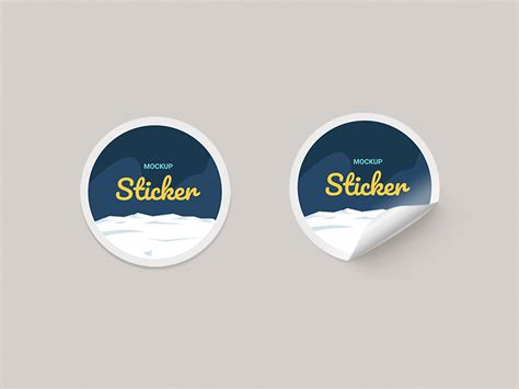 Round Paper Stickers Mock-up by GraphBerry on Dribbble