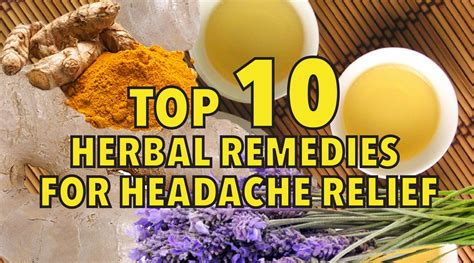 Top 10 herbal remedies for headache relief