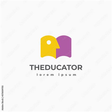 the educator logo template - vector illustration Stock Vector | Adobe Stock