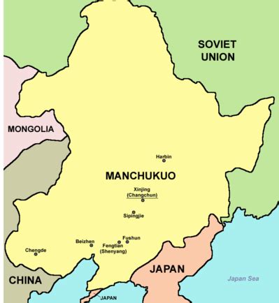 Japanese Invasion Of Manchuria Map