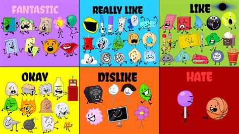 All Bfdi Characters Tier List - magicheft