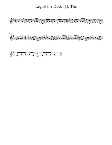 The Leg of the Duck Sheet music for Piano (Solo) | Musescore.com