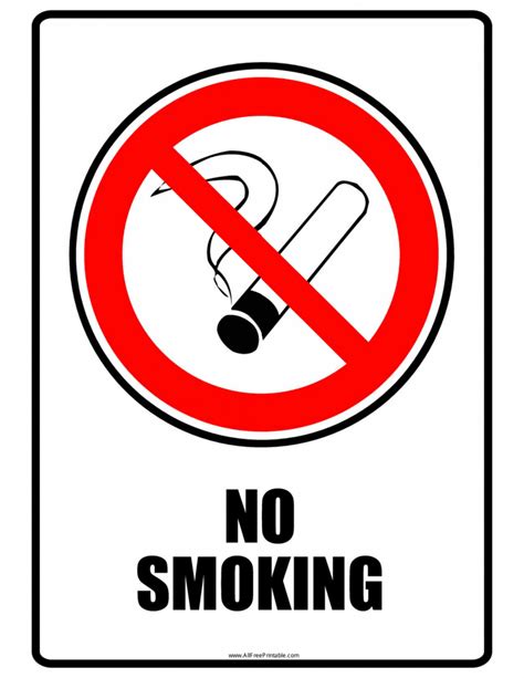 No Smoking Signs | Poster Template