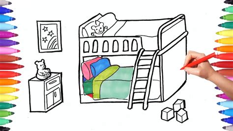 Bunk Bed Drawing at PaintingValley.com | Explore collection of Bunk Bed ...