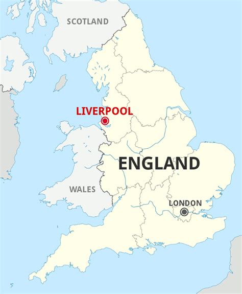 Liverpool On The Map Of England - Liverpool Fan Art (41420414) - Fanpop