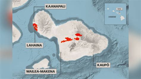 Maui Fires 2024 Map Current Location - Inge Regine