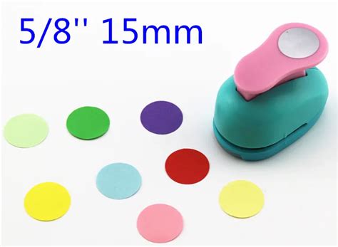 free shipping paper circle cutter 15mm 5/8'' shapes craft punch diy puncher paper cutter ...