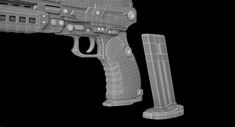 Sci-fi Handgun 3D Model $99 - .max .fbx .obj - Free3D