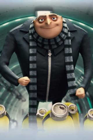 This image is originally from the trailer where are the minions join Gru in a march to the lab ...