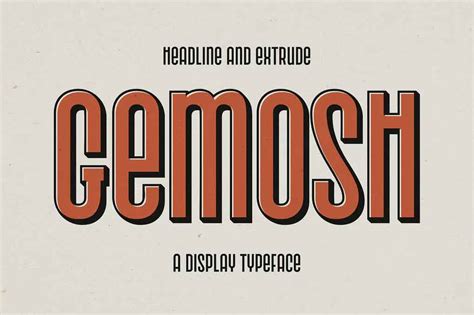 Gemosh Font - Dfonts