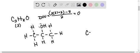 SOLVED: Draw Lewis structures for each molecular formulaa. C2H4Cl2 (two isomers)b. C3H8O (three ...