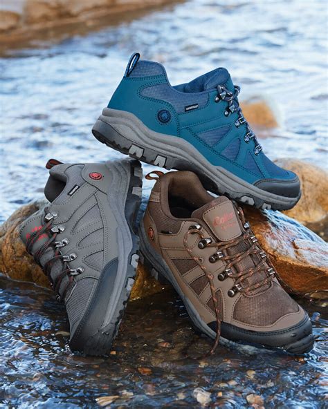 Waterproof Lace-up Walking Shoes at Cotton Traders