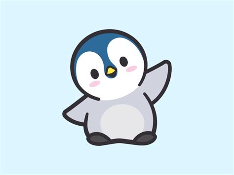 Pin by Harsimran Kaur on logo design | Baby penguins, Cute penguin cartoon, Penguin illustration