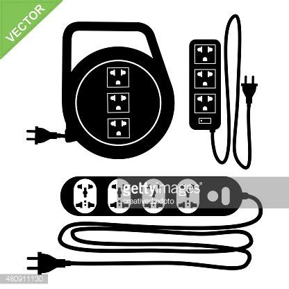 Plug Silhouette Vector Stock Clipart | Royalty-Free | FreeImages