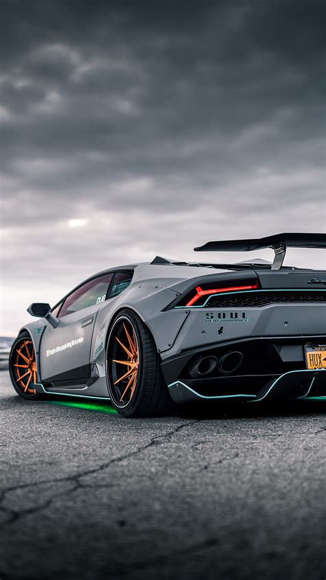 Widebody Huracan, car, carbon, gold, grey lamborghini, new, supercar, HD phone wallpaper | Peakpx