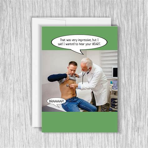 Funny Heart Fart Birthday Card Funny Birthday Card Funny - Etsy