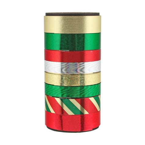 FLAT GIFT WRAPPING RIBBON - RED/GREEN/GOLD, 8 END X 75 FEET - Walmart.com