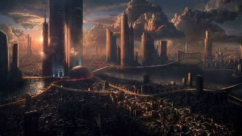 Sci Fi Futuristic City Cities Art Artwork, Future City Art HD wallpaper | Pxfuel