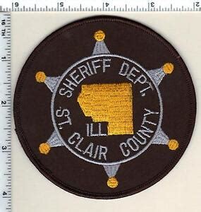 St. Clair County Sheriff Dept. (Illinois) Brown Shoulder Patch - new from 1987 | eBay