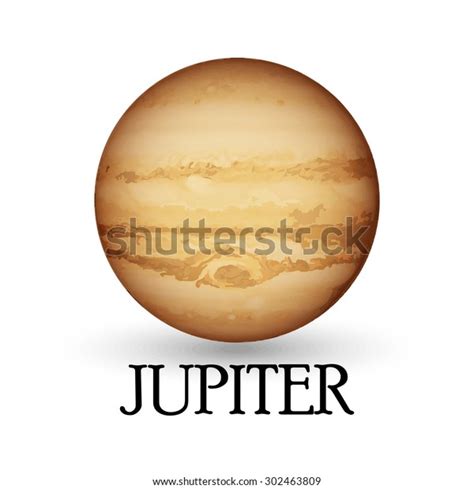 Planet Jupiter Illustration Vector Stock Vector (Royalty Free) 302463809 | Shutterstock